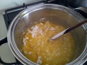 profiteroles - water margarine and flour
